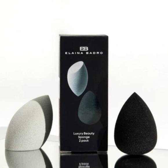 Elaina Badro Luxury Beauty Sponges | NEW | Makeup Blender Set of 2 - Picture 2 of 6
